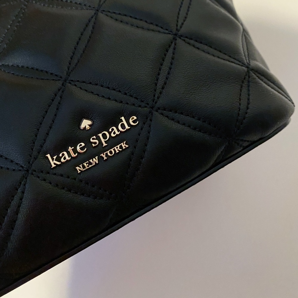 ♠️Kate Spade Natalia Small Quilted Bucket Bag BLK - Picture 5 of 11